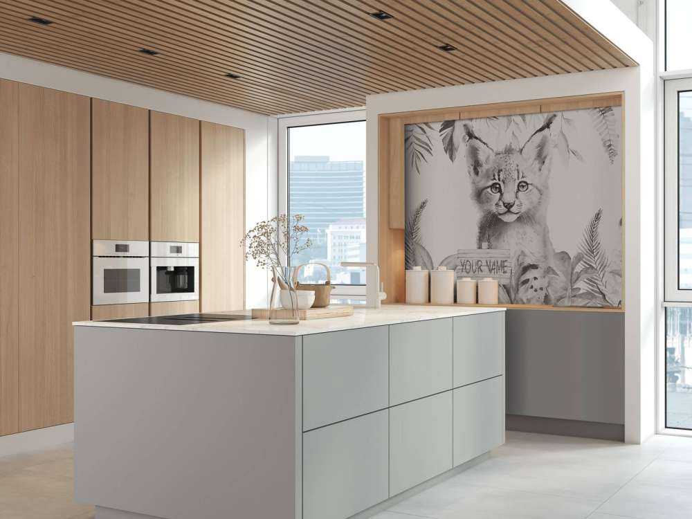 Mały ryś w dżungli beżowy