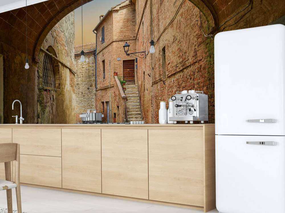 Wąska łukowa ulica