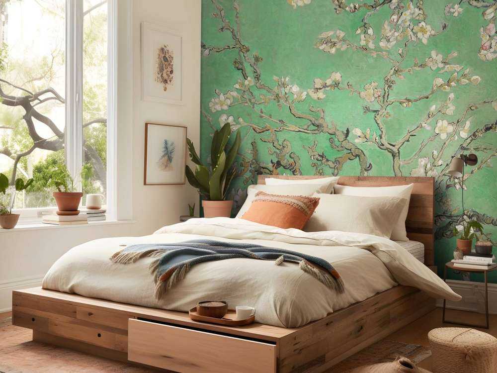 Wiosenny kwiat migdałowca