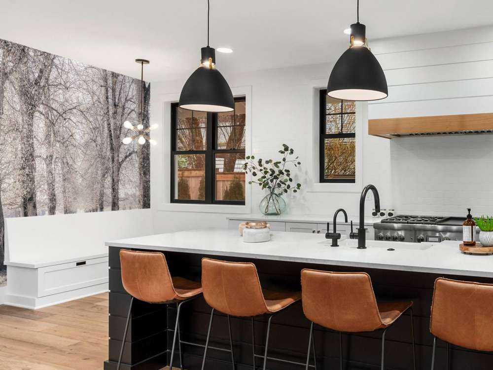 Ślady opon między drzewami