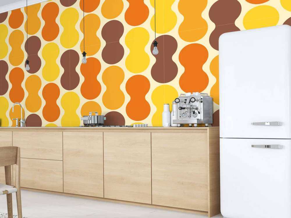 Retro wzór w kwiaty