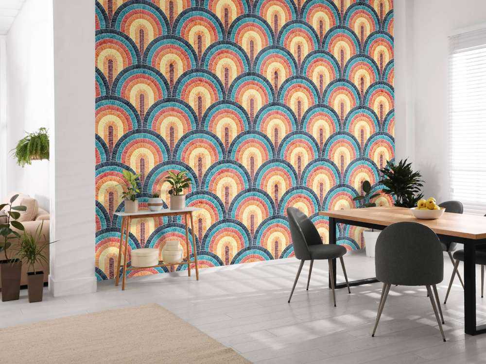 Falisty nadruk w stylu bohemy