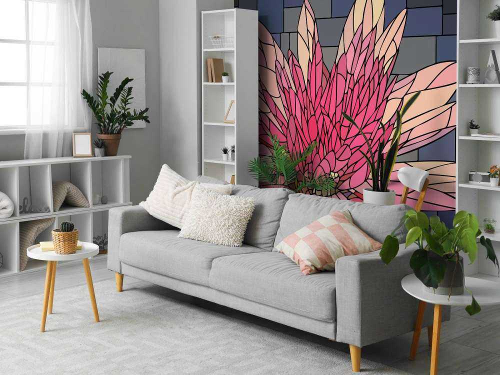 Różowy kwiat w rozkwicie