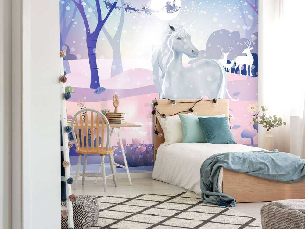 Jednorożec w śniegu