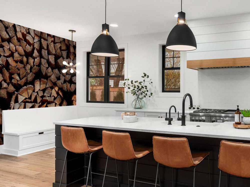 Okrągłe stosy drewna