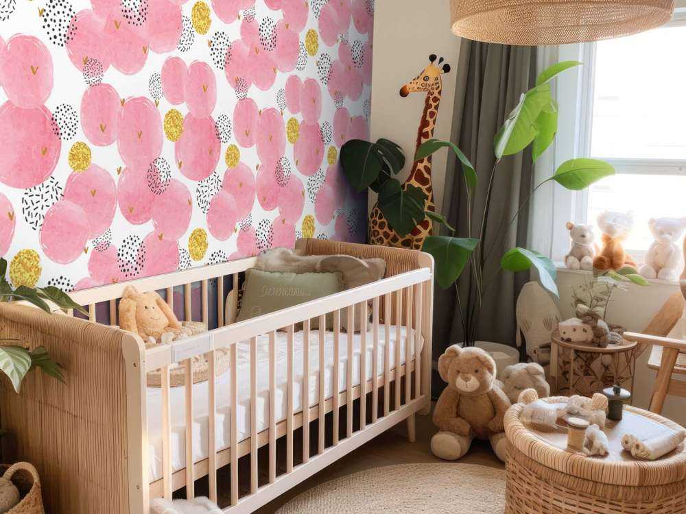 Różowe i złote kółka