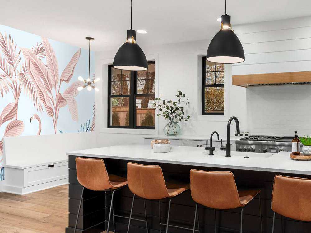 Różowa dżungla tropikalna