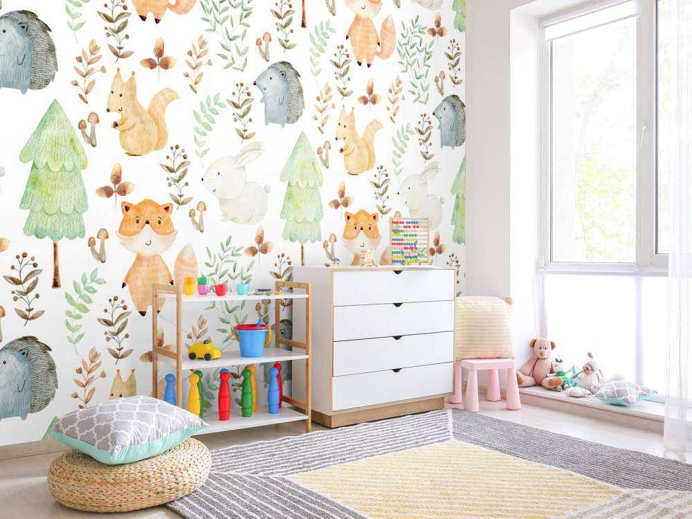 Akwarelowe zwierzęta leśne