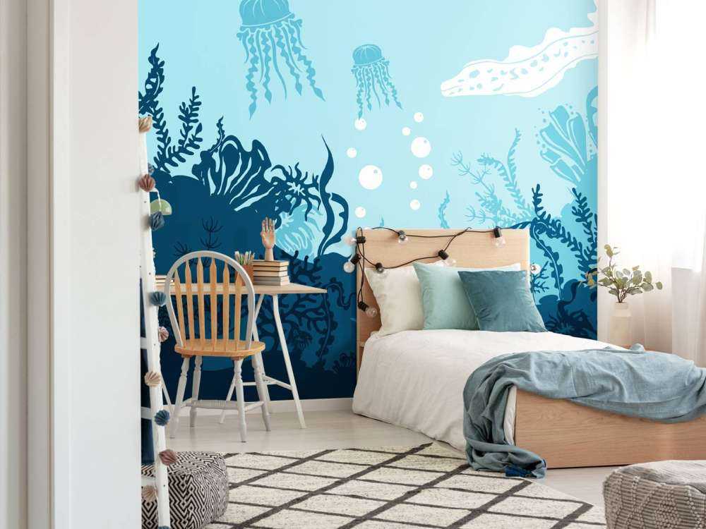 Niebieski podwodny świat