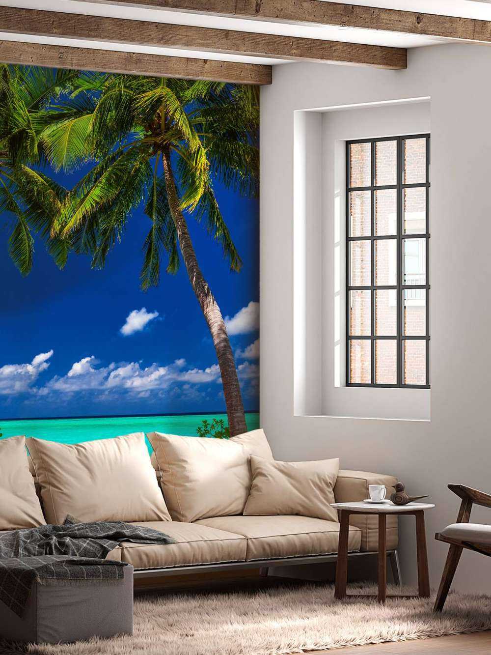 Drzewa palmowe na wyspie