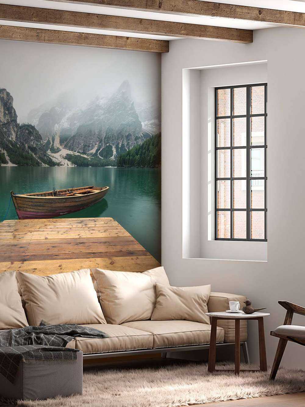 Łódka przy nabrzeżu