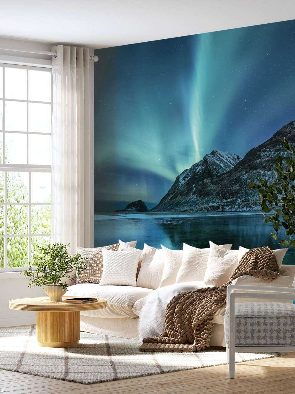 Niebieskie światła północne