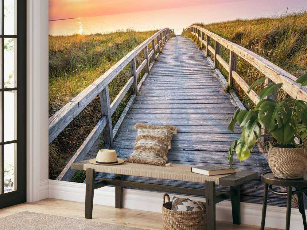 Plaża o zachodzie słońca