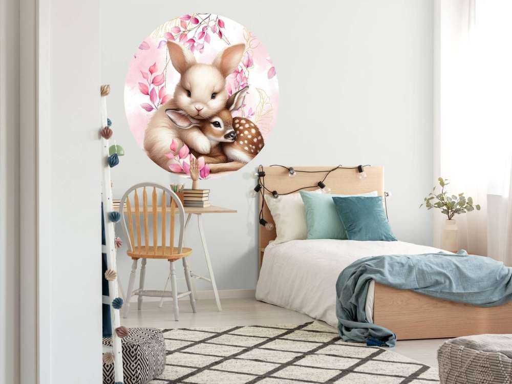 Kochający królik i jelonek