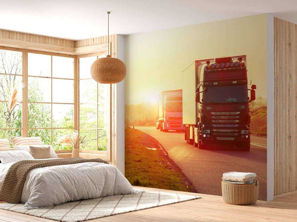 Ciężarówki na autostradzie