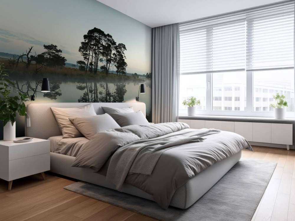 Drzewa wzdłuż lasów