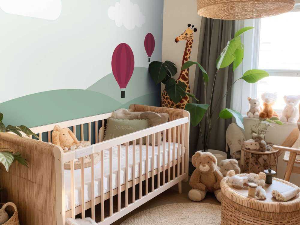 Wzgórza z balonami na gorące powietrze