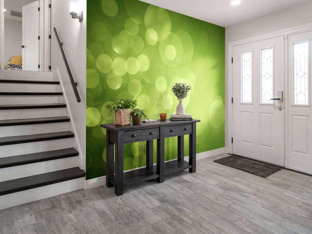 Zielone kręgi abstrakcyjne