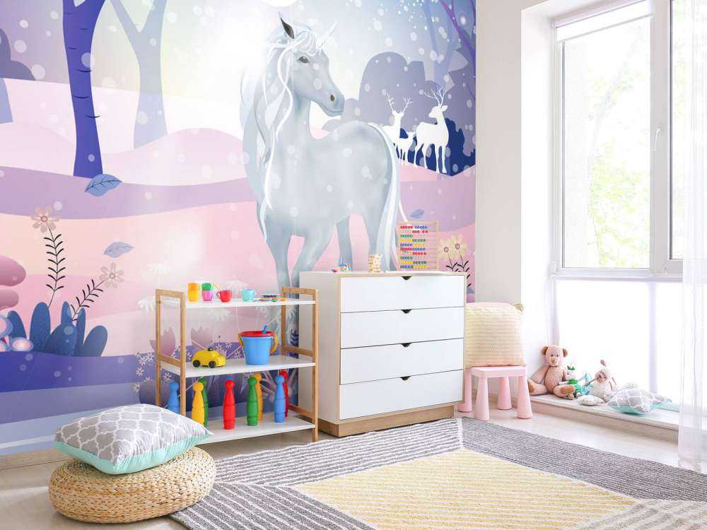 Jednorożec w śniegu