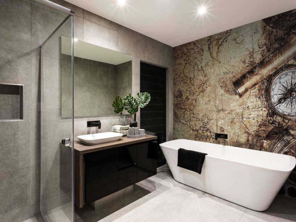 Mapa świata z kompasem