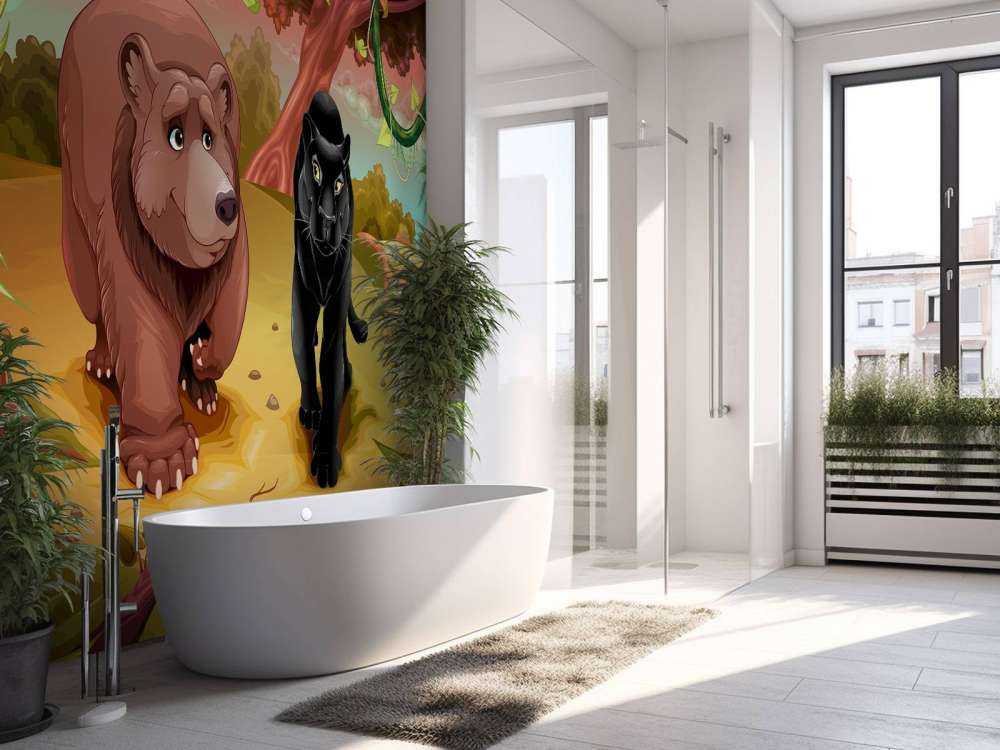 Przyjazne zwierzęta z dżungli