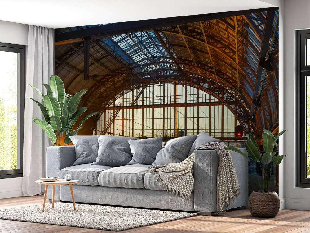 Wschód słońca na stacji