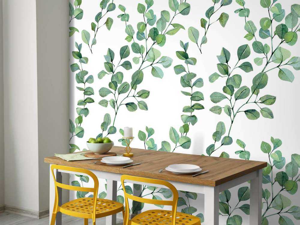 Liście i gałęzie akwarelowe