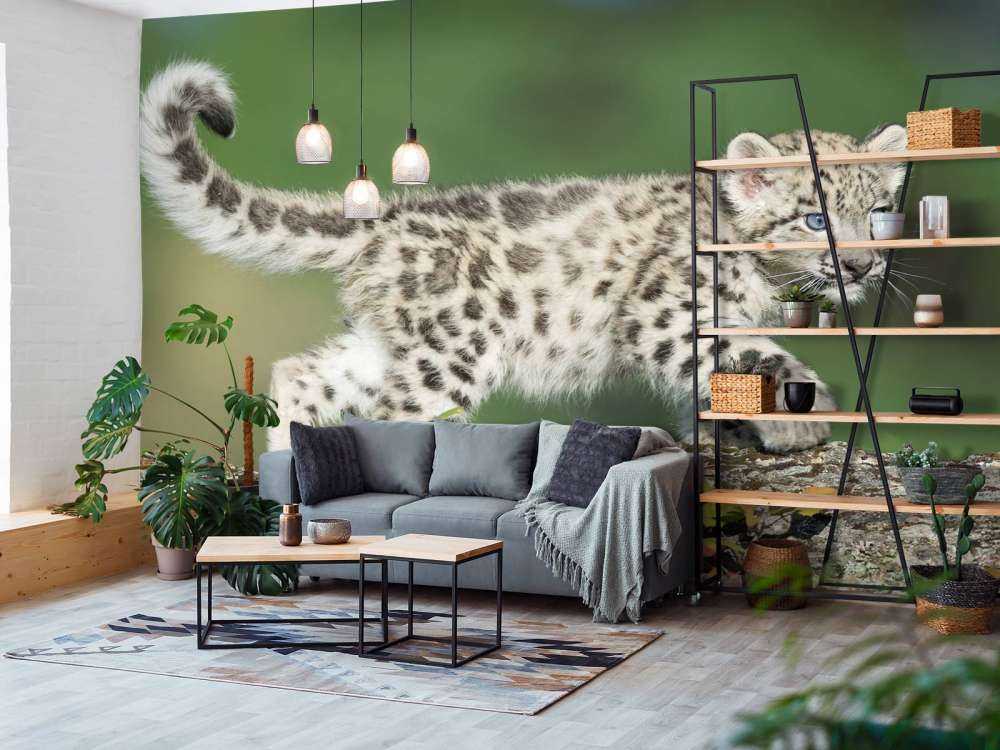 Młode pantery śnieżnej