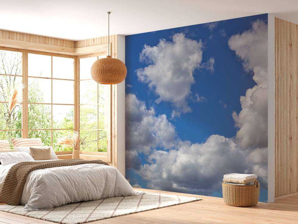 Piękne białe chmury