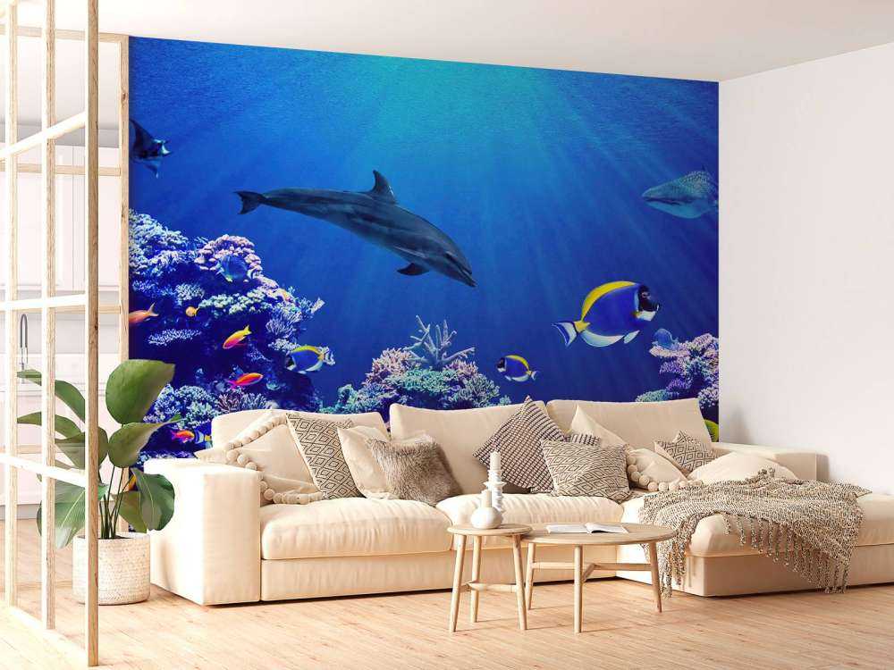 Podwodny niebieski świat 