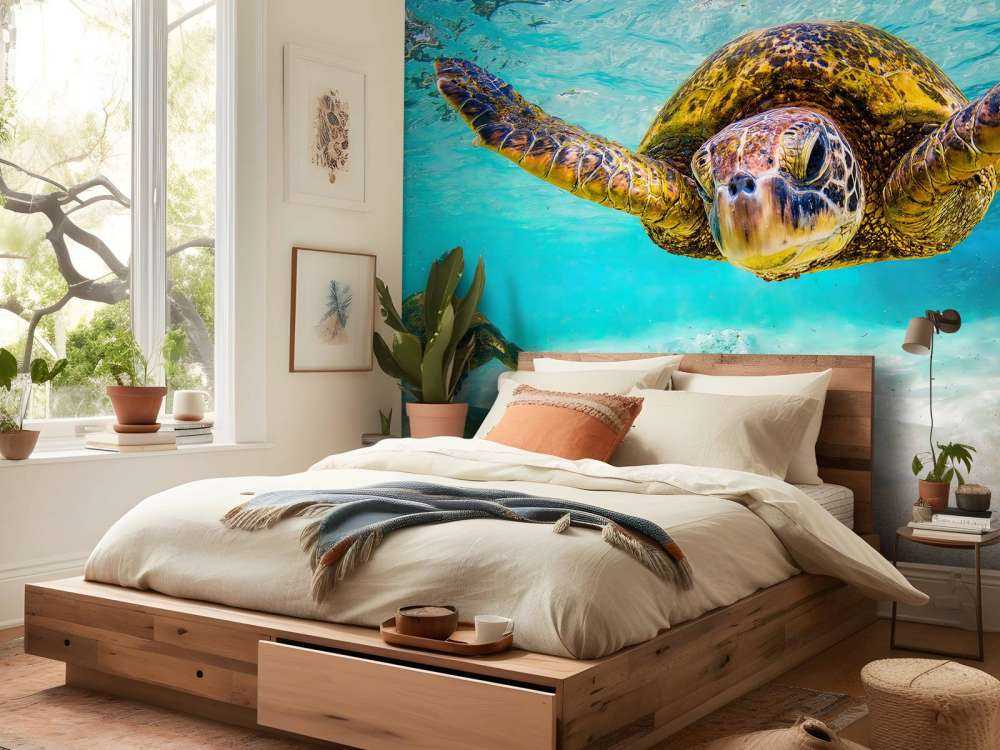 Żółw morski w oceanie