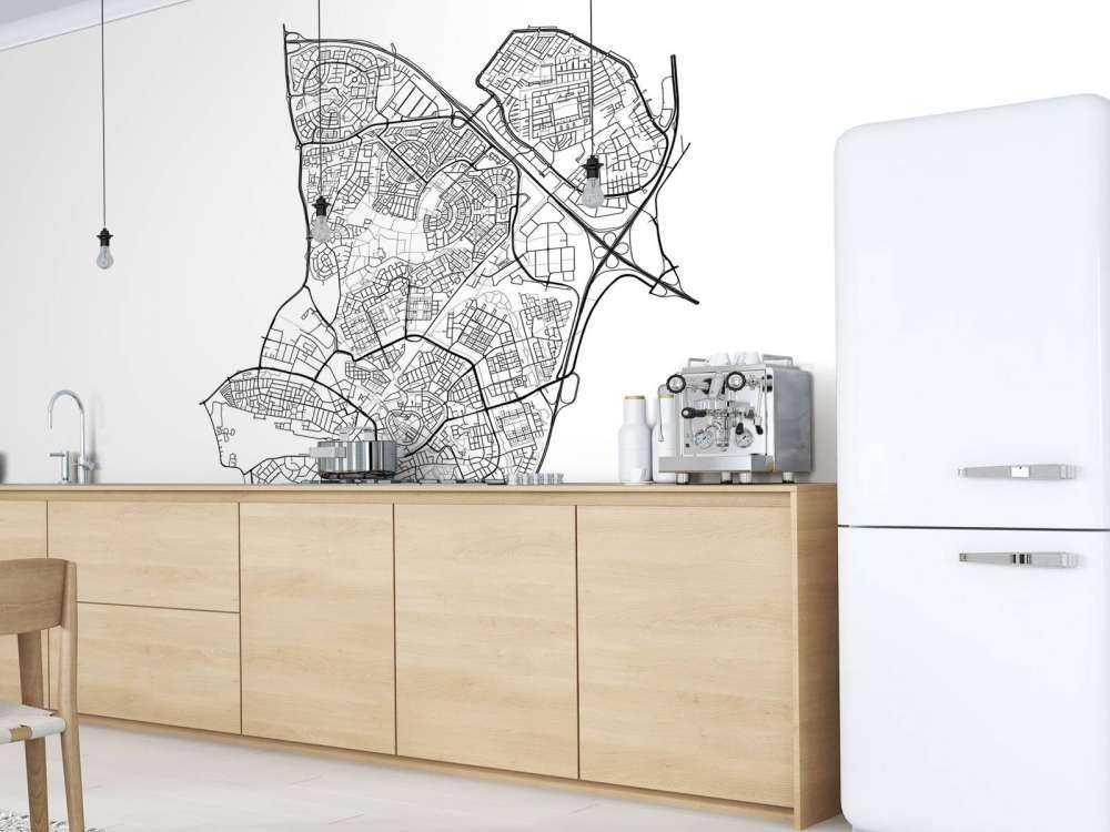 Mapa Amersfoort, biała