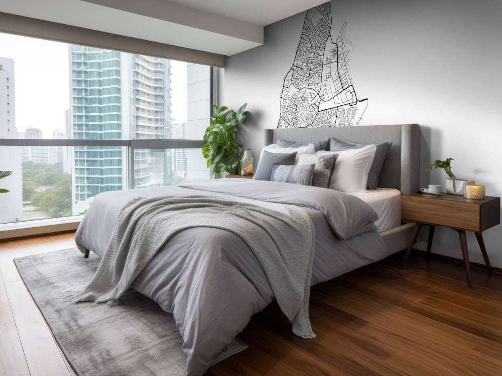 Mapa Haarlemu, biała