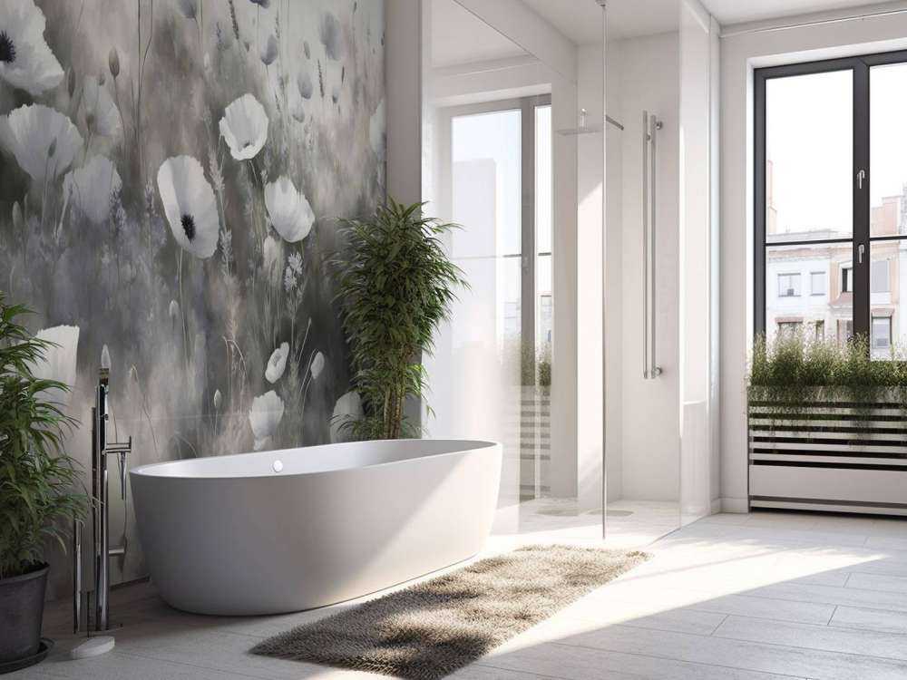 Taniec dzikich kwiatów - szary