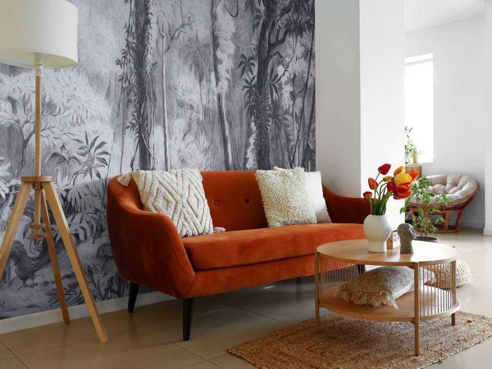 Las tropikalny - szary