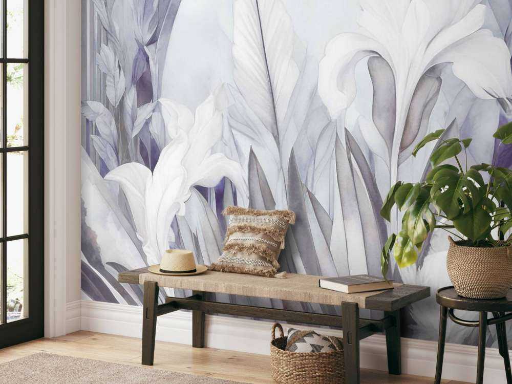 Irysy o wschodzie słońca fioletowe