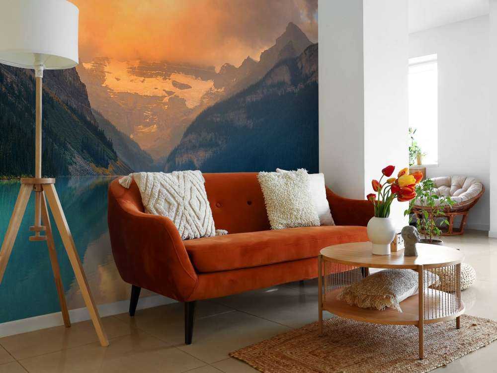 Górskie jezioro z filtrem z epoki