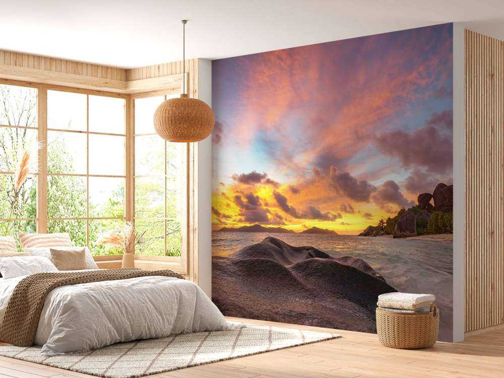 Zachód słońca na tropikalnej plaży