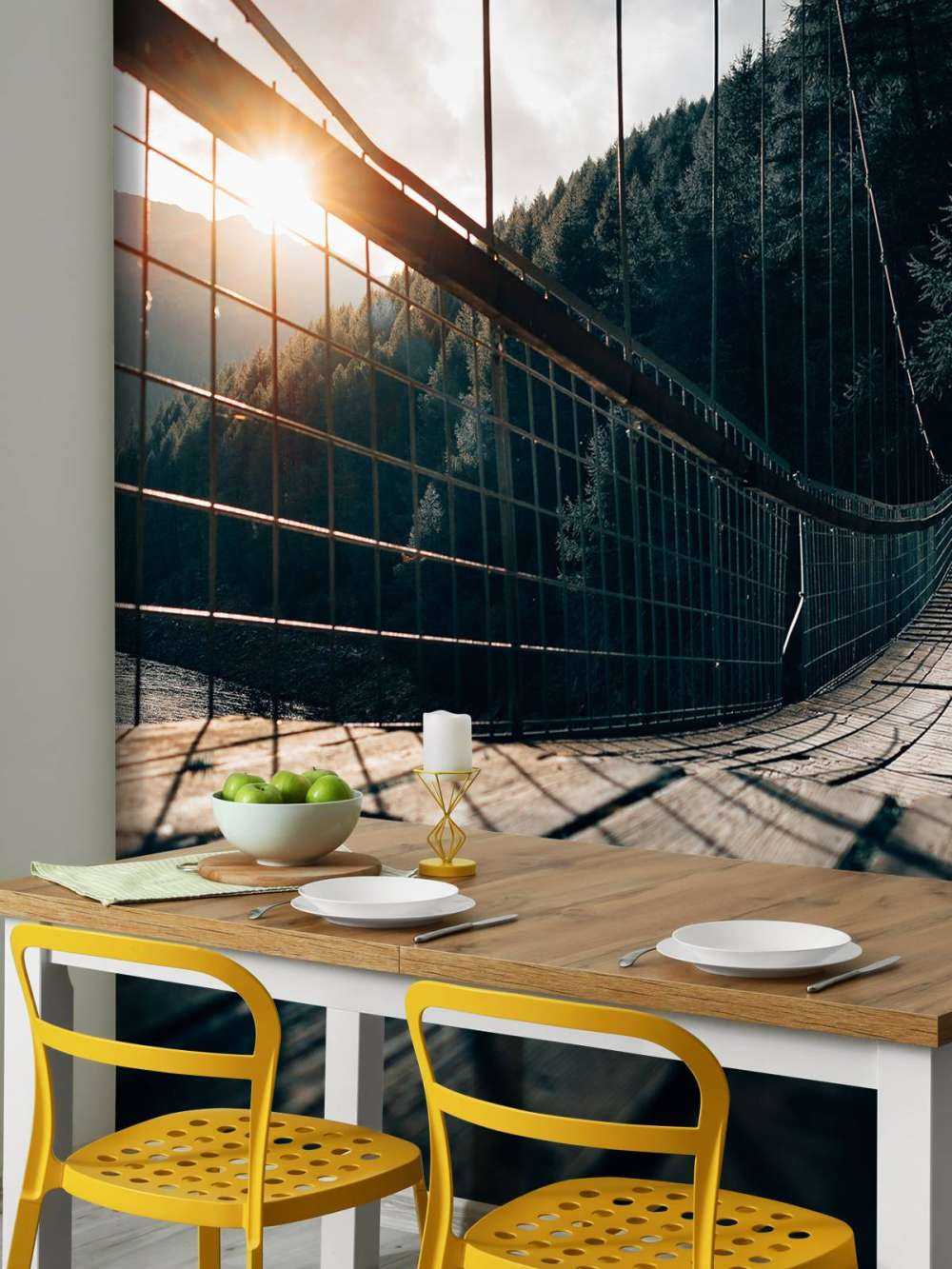 Most wiszący stalowy