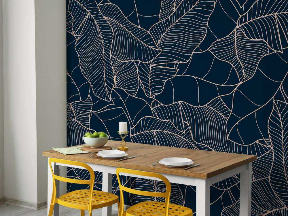 Niebieskie liście bananowca