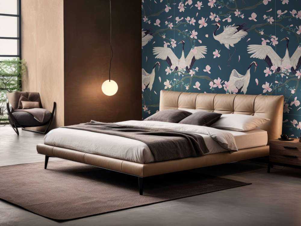 Żurawie z magnoliami