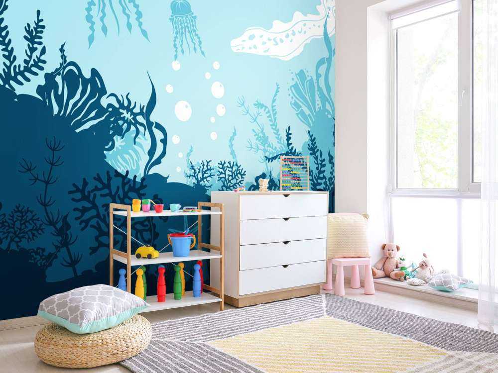 Niebieski podwodny świat