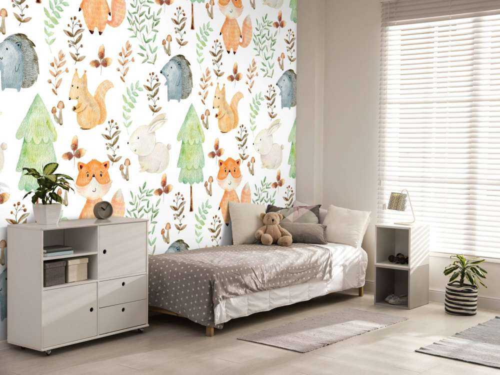 Akwarelowe zwierzęta leśne