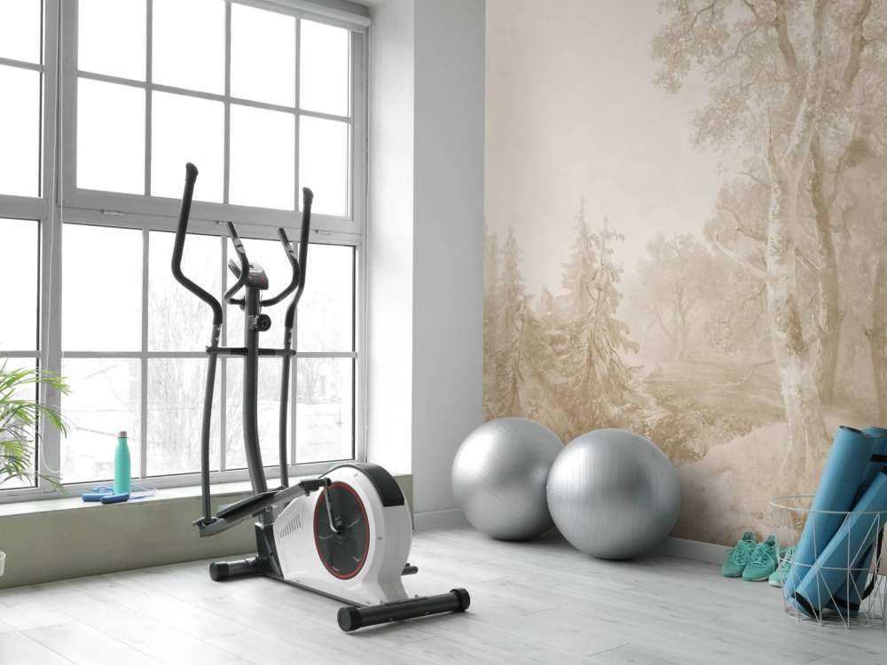 Krajobraz leśny beżowy #1