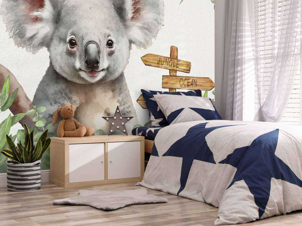 Dziecko koala w dżungli
