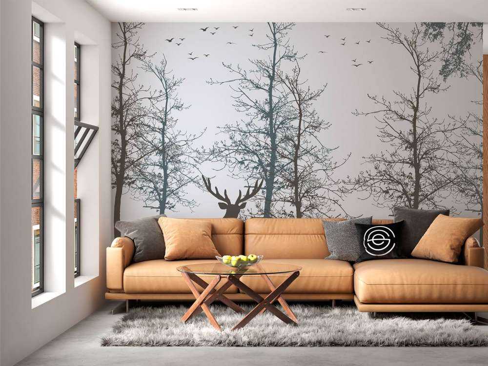 Kontur zimy Leśna cisza