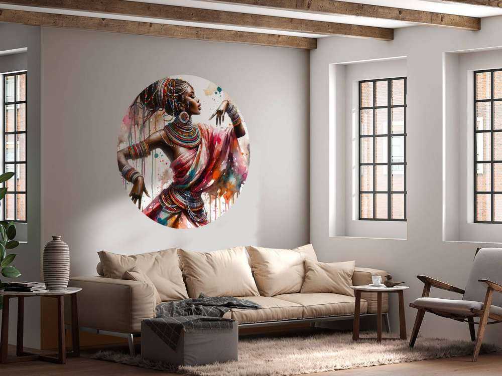 Akwaforta afrykańska tancerka