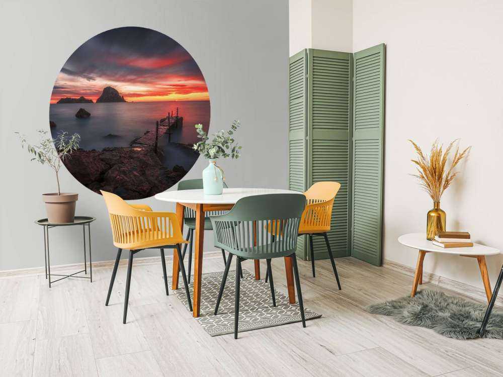 Red sunset in Ibiza ...