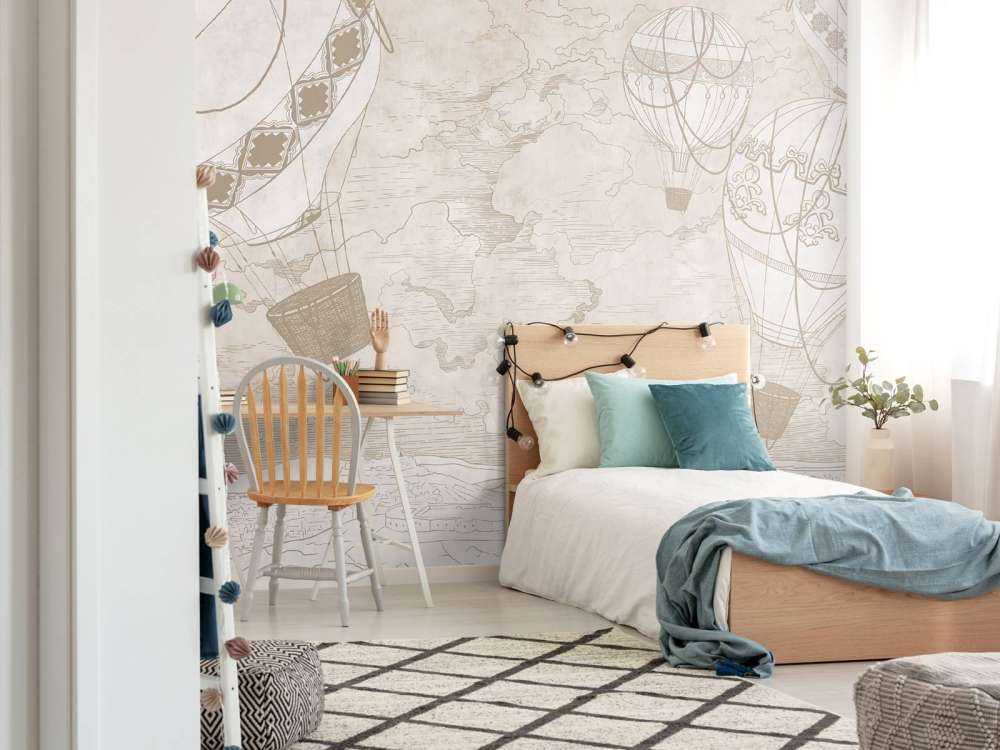 Balony na gorące powietrze nad miastem