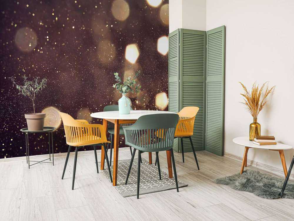 Abstrakcyjne światła z brokatem